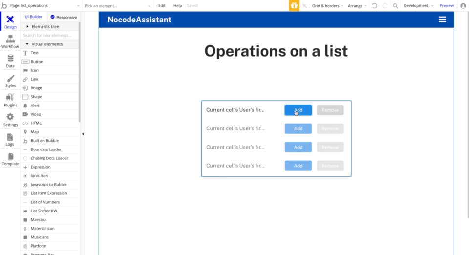 Complete guide to Operations on List in Bubble