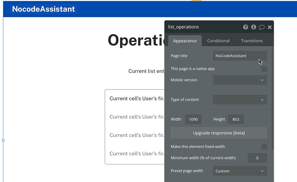 Complete guide to Operations on List in Bubble