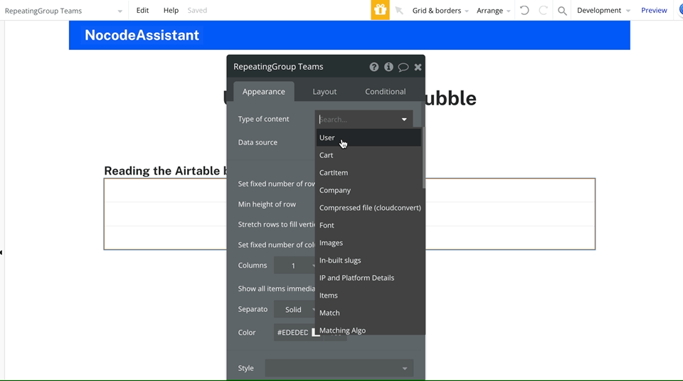 How to connect Airtable with Bubble.io