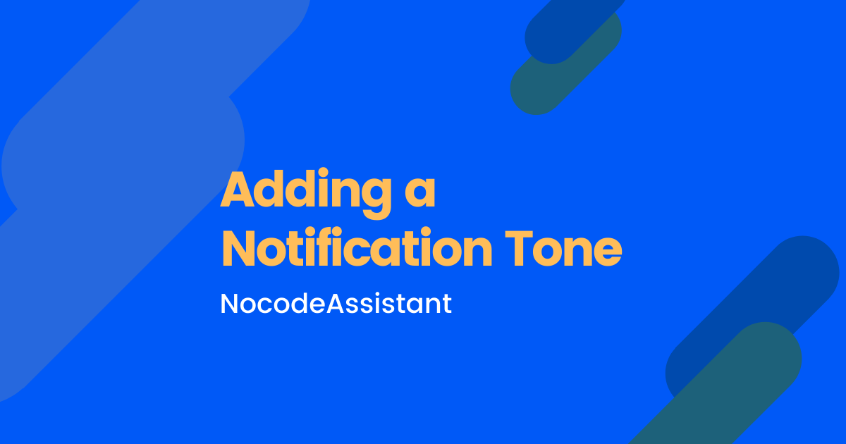 Adding a notification sound in Bubble