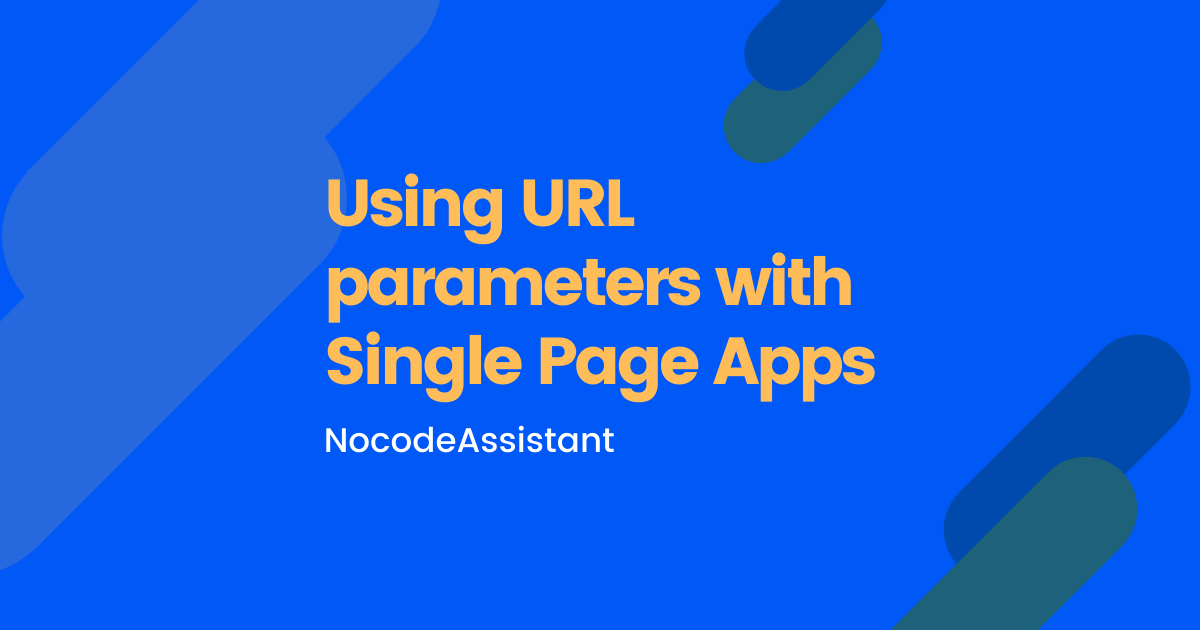 Using URL parameters with Single Page Apps in Bubble